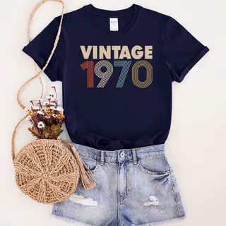 Limited 1970 Birthday T-Shirt – Navy
