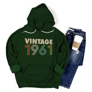 Limited 1961 Birthday Hoodie – forest-forestgreen