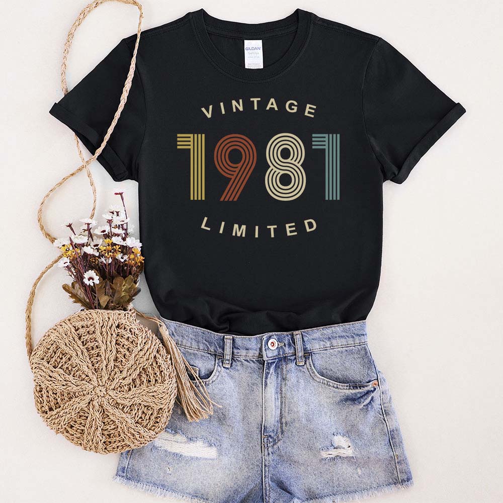 Limited Vintage 1981 Birthday T-Shirt - variant image 1