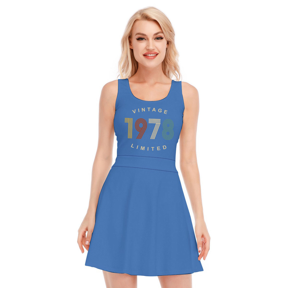 Limited Vintage 1978 Birthday Women's Waistless Dress - variant image 1