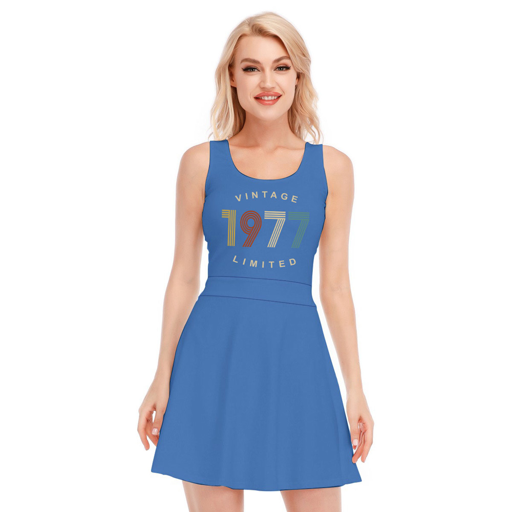 Limited Vintage 1977 Birthday Women's Waistless Dress - variant image 1