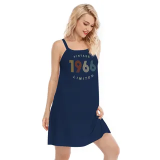 Limited Vintage 1966 Birthday Cami Dress – Navy