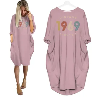 Limited Vintage 1969 Birthday Pocket Dress – Pink