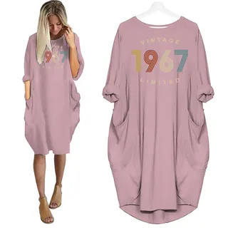 Limited Vintage 1967 Birthday Pocket Dress – Pink