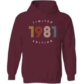 Limited 1981 Birthday Hoodie – Maroon