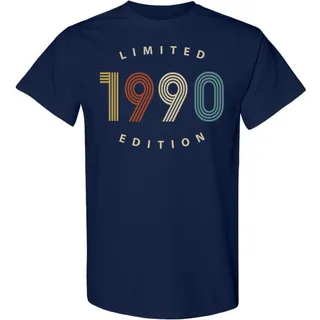 Limited 1990 Birthday T-Shirt – Navy