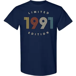 Limited 1991 Birthday T-Shirt – Navy