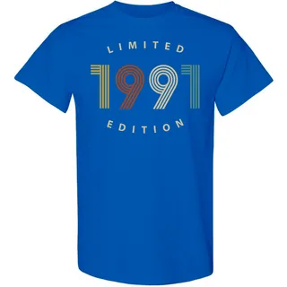 Limited 1991 Birthday T-Shirt – Royal