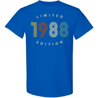 Limited 1988 Birthday T-Shirt – Royal