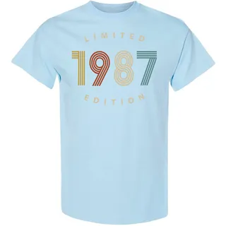 Limited 1987 Birthday T-Shirt – Light Blue