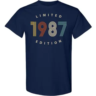 Limited 1987 Birthday T-Shirt – Navy