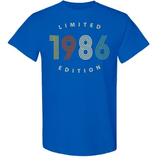 Limited 1986 Birthday T-Shirt – Royal