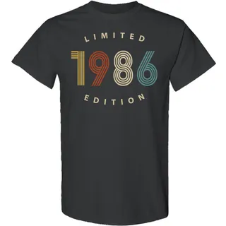Limited 1986 Birthday T-Shirt – Dark Heather