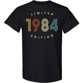 Limited 1984 Birthday T-Shirt – Black