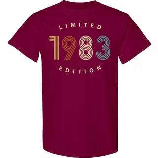 Limited 1983 Birthday T-Shirt – Maroon