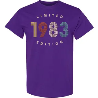 Limited 1983 Birthday T-Shirt – Purple