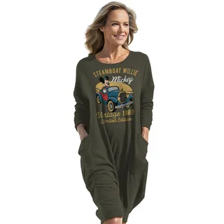 Steamboat Willie 1980 Loose Pocket On Dress – Green