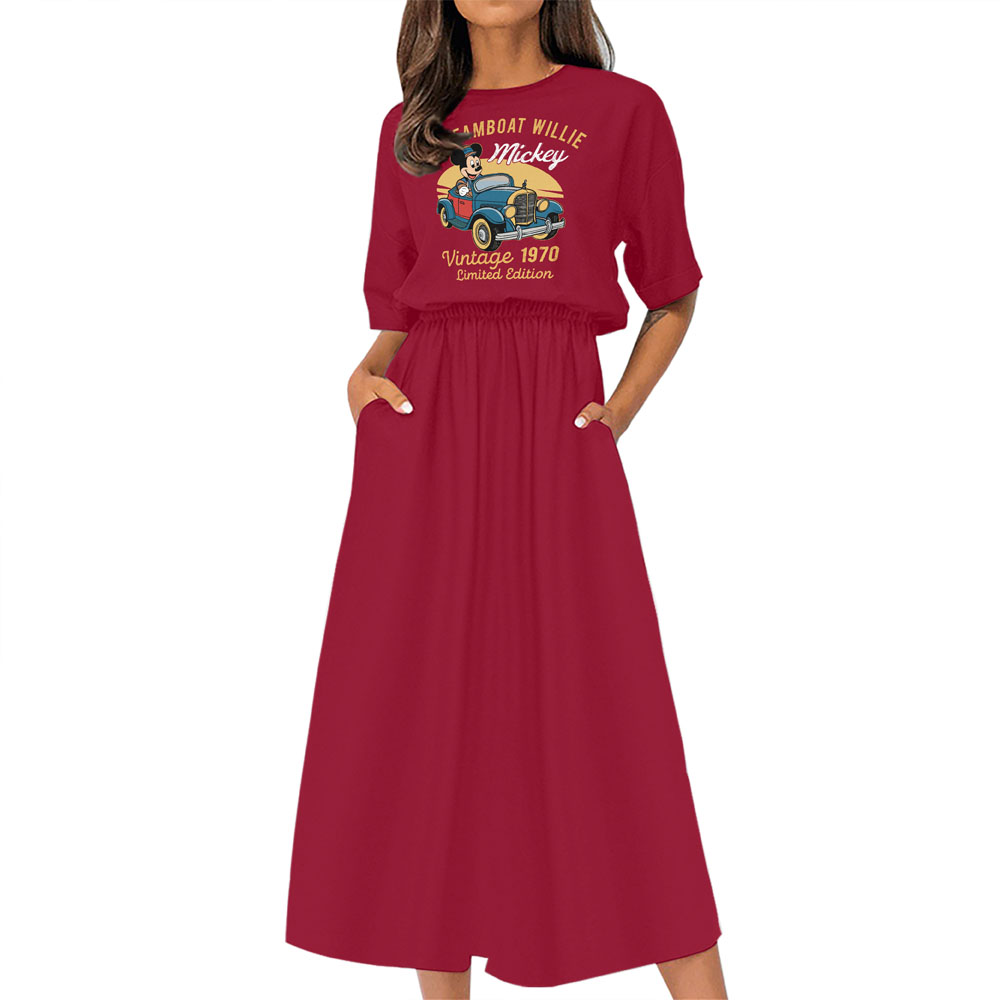 Limited Edition Steamboat 1970 Birthday Elastic Waist Dress - variant image 1