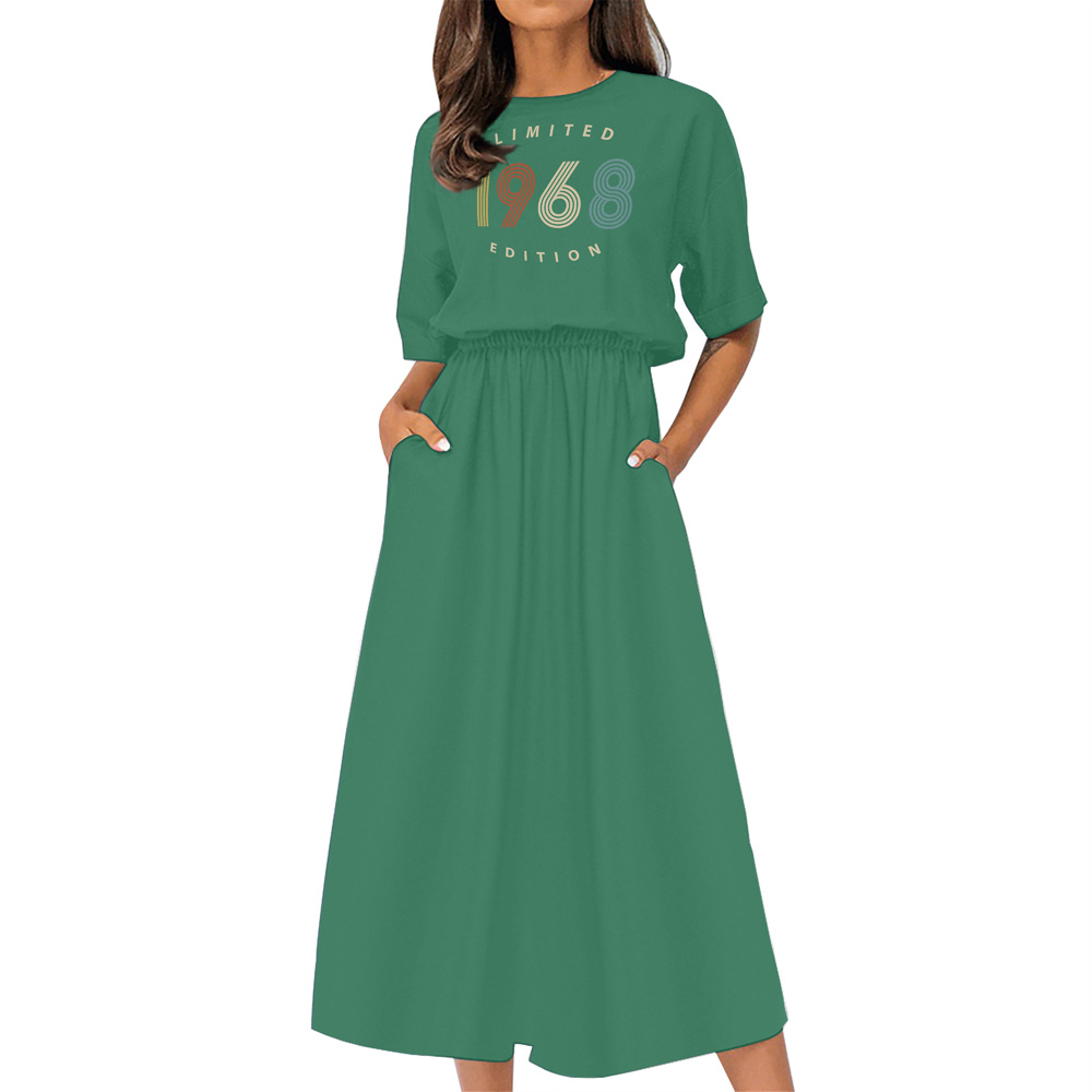 Limited Edition 1968 Birthday Elastic Waist Dress - variant image 1
