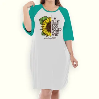 Awesome Hippie 1966 Raglan Nightgown – Green