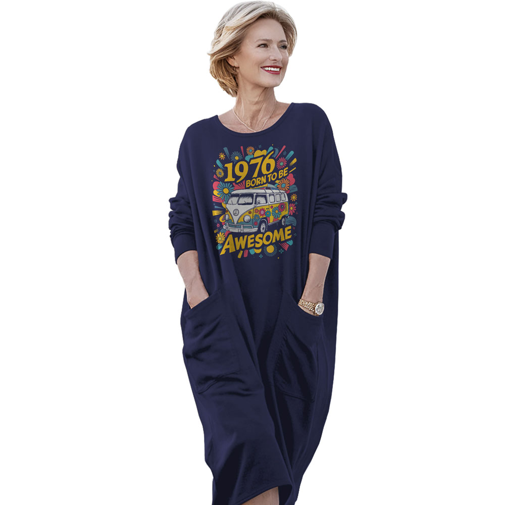 Awesome Hippie 1976 Loose Pocket On Dress - variant image 1