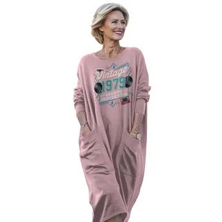 Vintage Perfection Cat 1979 Birthday Pocket Dress – Pink