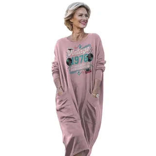 Vintage Perfection Cat 1976 Birthday Pocket Dress – Pink
