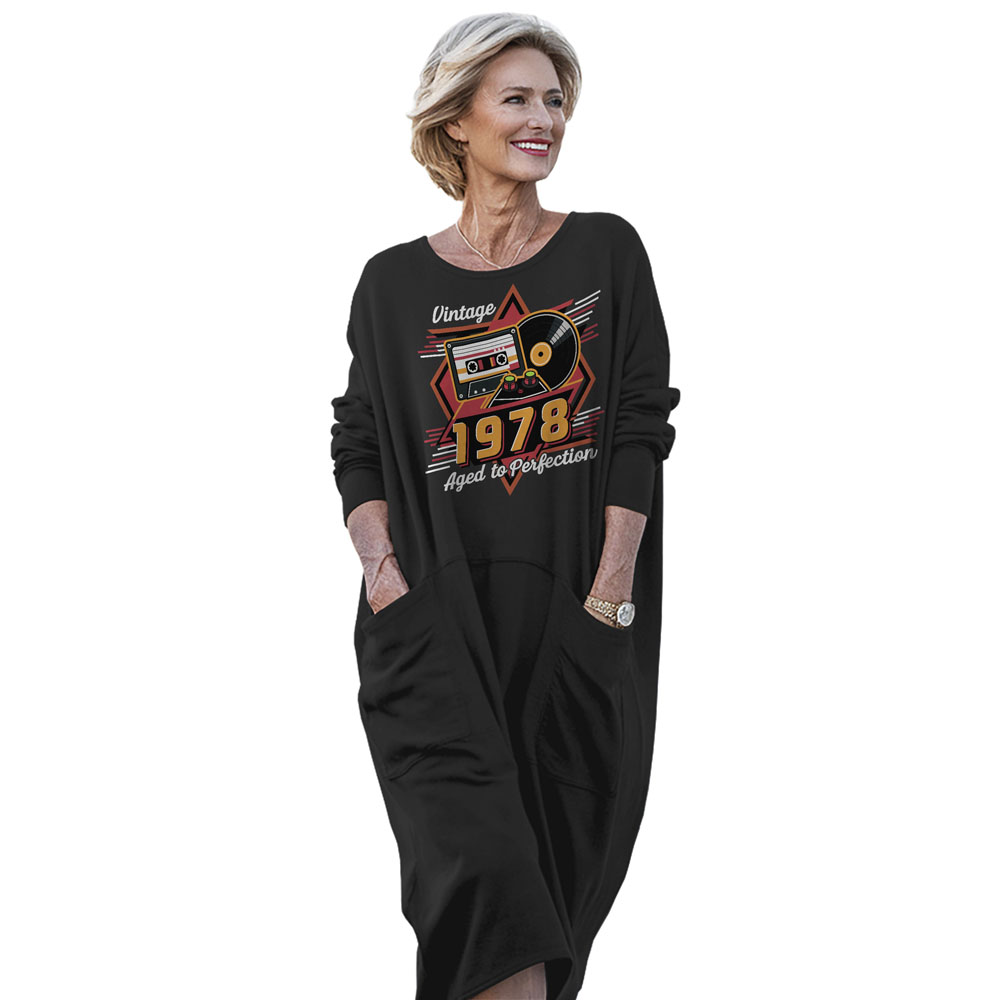 Vintage Aged Perfection 1978 Birthday Pocket Dress - variant image 1