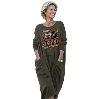 Vintage Aged Perfection 1978 Birthday Pocket Dress – Green