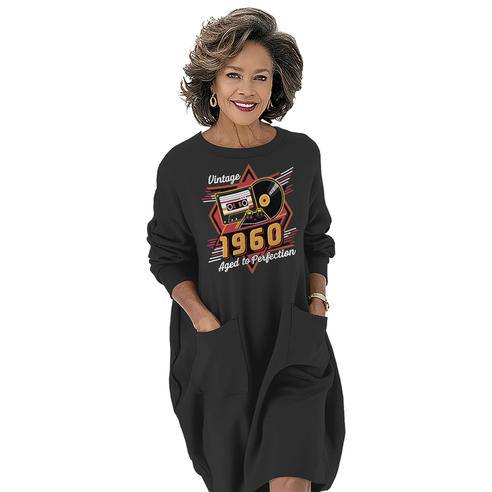 Vintage Aged Perfection 1960 Birthday Pocket Dress - variant image 1