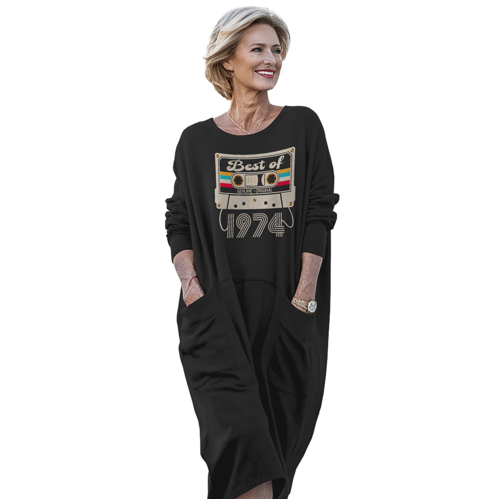 Best Of 1974 Birthday Pocket Dress - variant image 1