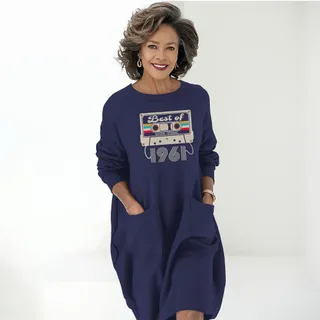 Best Of  1961 Birthday Pocket Dress – Blue