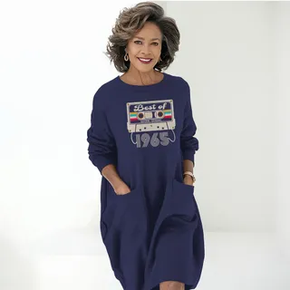 Best Of  1965 Birthday Pocket Dress – Blue