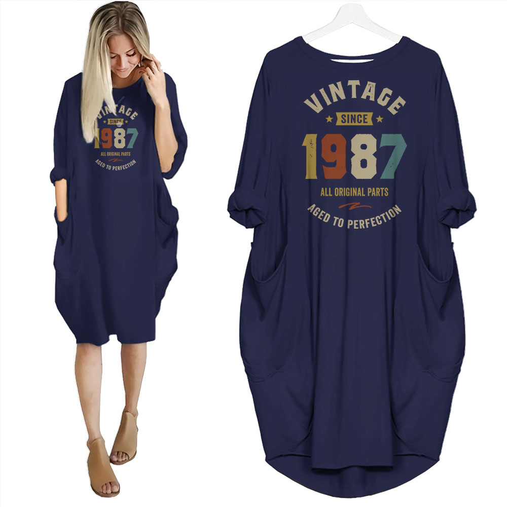 Vintage Perfection 1987 Birthday Pocket Dress - variant image 1
