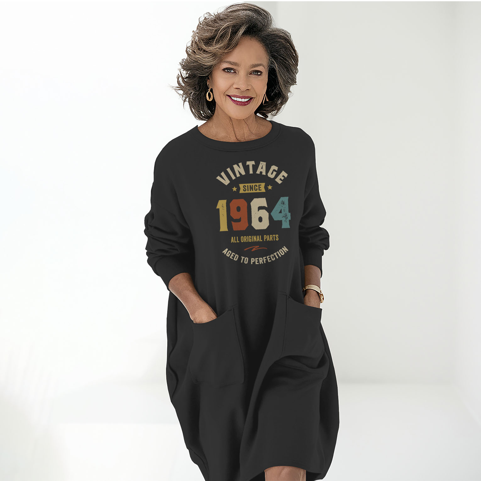 Vintage Perfection 1964 Birthday Pocket Dress - variant image 1