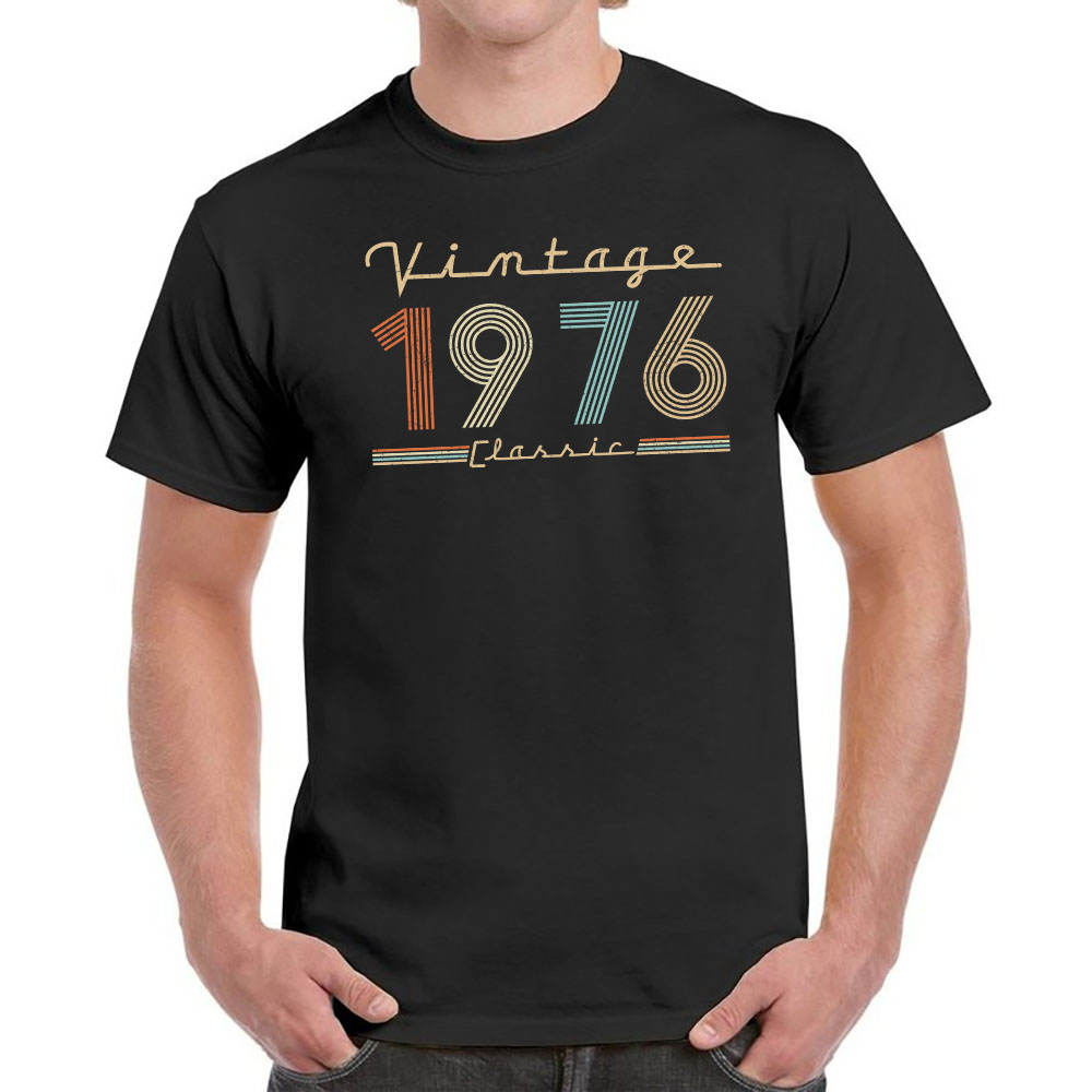 Vintage & Classic 1976 Birthday T-Shirt For Men Women - variant image 1