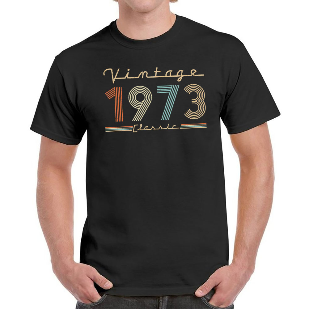 Vintage & Classic 1973 Birthday T-Shirt For Men Women - variant image 1