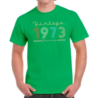 Vintage & Classic 1973 Birthday T-Shirt For Men Women – Irish Green