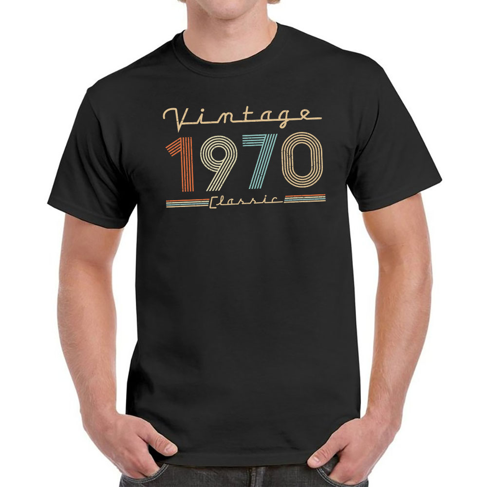 Vintage & Classic 1970 Birthday T-Shirt For Men Women - variant image 1