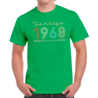 Vintage & Classic 1968 Birthday T-Shirt For Men Women – Irish Green