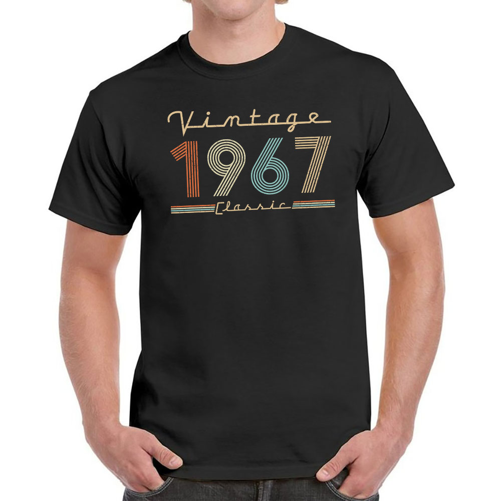 Vintage & Classic 1967 Birthday T-Shirt For Men Women - variant image 1