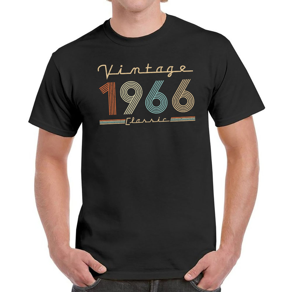 Vintage & Classic 1966 Birthday T-Shirt For Men Women - variant image 1