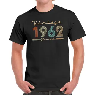 Vintage & Classic 1962 Birthday T-Shirt For Men Women – Black