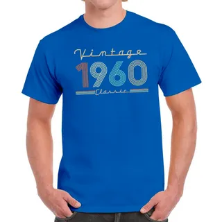 Vintage & Classic 1960 Birthday T-Shirt For Men Women – Royal