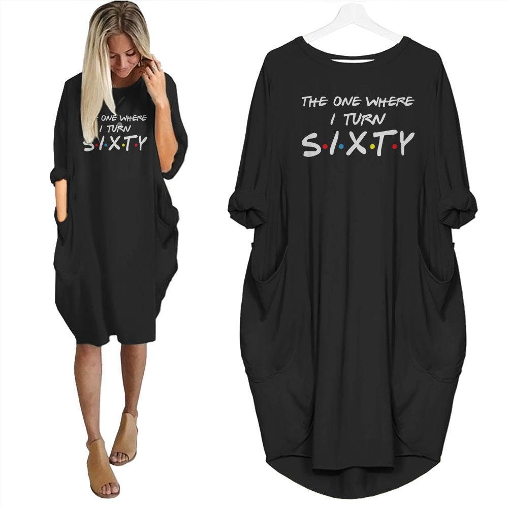 I Turn 60 Birthday Pocket Dress - variant image 1