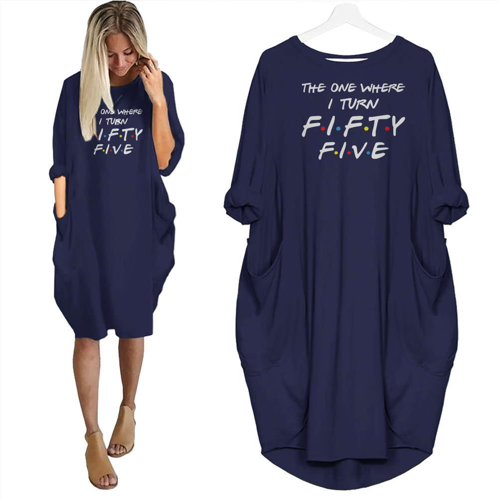 I Turn 55 Birthday Pocket Dress - variant image 1