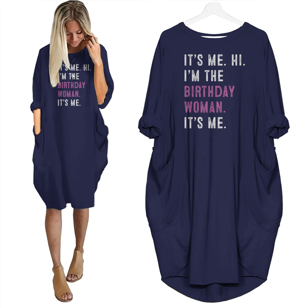 It's Me Hi I'm The Birthday Women Pocket Dress - variant image 1