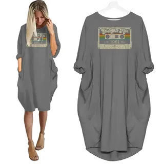 Greatest Hits 1961 Birthday Nightgown – Grey
