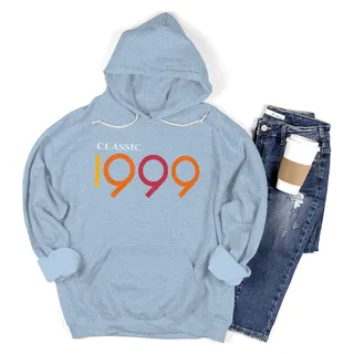 Classic 1999 Birthday Hoodie – Light Blue