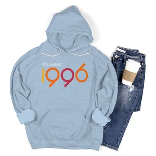 Classic 1996 Birthday Hoodie – Light Blue